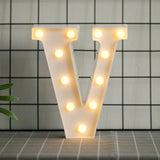 elvesmall  Creative DIY Luminous LED Letter Lights 26 English Alphabet Light for Holiday Home Wedding Birthday Christmas Party Decorations