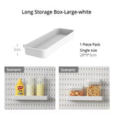 elvesmall Pegboard Wall Panels Pegboard Wall Organizer Mounting Display Diy Pegboard Kit Tool Storage Panel Board Rack Bathroom Kitchen