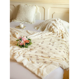 elvesmall Cute Teddy Bear Print Blanket Autumn Winter Ultra Soft Warm Bed Blankets for Home Sofa Couch Camping Travel Throw Blanket