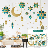 elvesmall Eid Window Stickers Ramadan Decoration Eid Mubarak Decor for Home  Ramadan Kareem Islam Muslim Party Supplies Eid Al-fitr