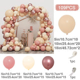 elvesmall Pink Metallic Balloon Garland Arch Kit Wedding Birthday Party Decoration Kids Globos Rose Gold Confetti Latex Ballon Baby Shower