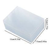 elvesmall Mini Plastic Box Rectangular Box Translucent Box Packing Box Storage Box Dustproof Durable Strong Jewelry Storage Case Container