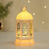 elvesmall Eid Decoration Light Eid Mubarak Lamp Ornament Islam Muslim Party Decor Supplies Ramadan Wind Lantern Decor for Home Party