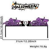 elvesmall Halloween Door Frame Decoration,Bats,Pumpkins,Spider Webs,Door and Window Corner Stickers, Halloween Home Decoration