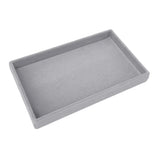 elvesmall Velvet Jewelry Storage Box Necklace Stackable Display Tray Bracelet Earring Organizers DIY Handicrafts Drawer Box Organizer Box