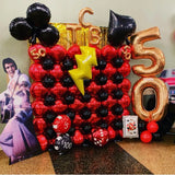 elvesmall 2/6/10pcs/lot 18cm Cube Foil Balloons Dice Foil Ballon Casino Theme Party Adult Birthday Decor Las Vegas Party Poker Theme Party