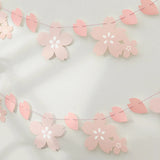 elvesmall 1PC Cherry Blossom Pink Flag Party Decoration Room Wall Layout