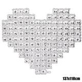 elvesmall Heart Shaped Background Wall Foil Balloon Love Letter Balloons for Wedding Party Happy Valentines Day Home Decoration Supplies