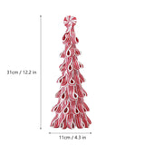 elvesmall Christmas Luminous Castle Christmas Tree Decoration Ornaments Soft Clay Cute Macaron Accessories Xmas Holiday Supplies