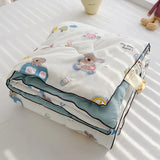 elvesmall New Super Soft Summer Quilt Queen Lightweight Breathable Air Conditioner Comforter Soya Fibre Fill Summer Blanket Single Double