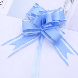 elvesmall 10/20Pcs White Wedding Car Ribbon Pull Bows Knot Gift Wrap Wedding Car Decor Birthday Party Supplies Chairs DIY Home Decoration