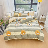 elvesmall Green Leaves Floral Duvet Cover Bedding Set 100% Cotton for Teen Girls Garden Botanical Comforter Cover for All Season Bedroom