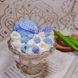elvesmall Icecream Candles Fake Dessert Food Scented Candles In Jars Wedding Gift for Guest Raspberry Jam Candle Home Decoration