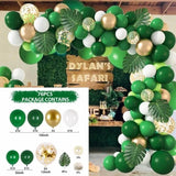 elvesmall Jungle Green Balloons Garland Arch Kit Jungle Safari Birthday Party Decor Kid Wedding Birthday Party Supplies Baby Shower Baloon