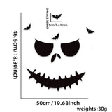 elvesmall Halloween Decoration Room Door Stickers Window Decor Skeleton Hand Pumpkin DIY Devil Witch Hat Glass Window Stickers Ghost