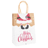 elvesmall 5Pcs Kraft Gift Bags with Handle Elk Snowflake Christmas Tree Merry Christmas Party Favors Packaging Bag Navidad New Year 2025