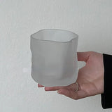 elvesmall  -  Twisted Glass Transparent Shot Glass Cup Decor Cocktail Beer Wine Milk Tea Glass Reusable Kitchen Drinking Glasses tumbler