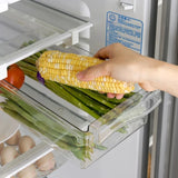elvesmall Fridge Organizer Fruit Egg Refrigerator Storage Rack Under-shelf Refrigerator Drawer Box Fresh keeping Kitchen Organizer