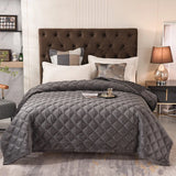 elvesmall  Thick velvet winter Bedspread on the bed plaid blanket bed cover Mattress topper quilt bed linen Bedspreads for double bed sheet