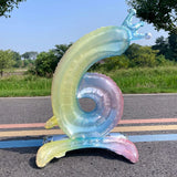 elvesmall  32 Inch Crystal Gradient Number Stand Foil Balloons with Crown Figures Globos 0-9 Birthday Party Decorations Wedding Baby Shower
