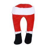 elvesmall  Funny Christmas Tree Decoration Santa Claus Plush Window Door Decor Elf Leg Christmas Decor for Home Hanging Ornaments