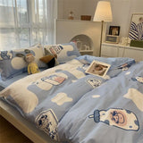 elvesmall American rural style small floral bedding set of four pieces fresh and fresh bedding set of three pieces student bed sheets