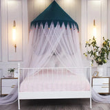 elvesmall Princess Style Dome Mosquito Net Girl's bedroom Cellular Network Single Double Bed Mosquito Net Large Space Mosquito Net