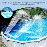 elvesmall Waterfall Swimming Pool Fountain Adjustable Dual Spray Water Fountain Pool Decoration Funny Swimming Pool Cooling For Yard