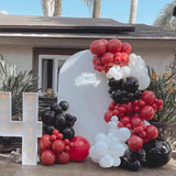 elvesmall Birthday Party Balloons Garland White Black Red Balloon Arch Kit Kid Baby Shower Decor Wedding Anniversary Graduation Decoration