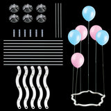 elvesmall 1set Balloon Stand Table Folding Balloon Holder Kit Balloon Accessories Stick Holder Birthday Wedding Party Baby Shower Decor