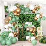elvesmall Green Balloon Garland Arch Kit Jungle Safari Birthday Party Decor Kids Boy Baby Shower Balloons Wedding Birthday Party Supplies