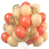 elvesmall 10inch Gold Confetti Metallic Balloons Macaroon Latex Ballon Baby Shower Globos Adult Anniversary Wedding Birthday Party Decor