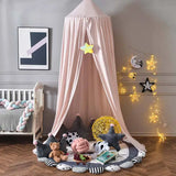 elvesmall Princess Style Kids Baby Bed Room Canopy Mosquito Net Curtain Bedding Dome Tent Crib Mantle Children's Bedside Mosquito Net
