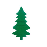 elvesmall 4/8pcs Christmas Knife Fork Holder Felt Xmas Tree Star Shape Pocket Cutlery Bag New Year Party Dinner Table Decoration Organizer