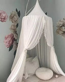 elvesmall Mosquito Net Crib For Baby Lace Shading Bed Canopy Kids Hanging Dome Curtain Toddler Princess Play Tent Children Room Decoration