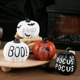 elvesmall Halloween Decor home outdoor Ornaments Resin Thanksgiving Pumpkin Set Fall Pumpkin Fall Thanksgiving Harvest Home Decorations