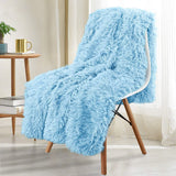 elvesmall Double Layer Plush warm winter throw Blanket home Bedspread on the bed plaid chair towel sofa cover lamb bed blankets and throws