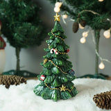 elvesmall  Mini Christmas Tree Decoration Home Room Resin Crafts Decoration Creative Christmas Gifts