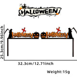 elvesmall Halloween Door Frame Decoration,Bats,Pumpkins,Spider Webs,Door and Window Corner Stickers, Halloween Home Decoration