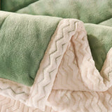 elvesmall  Milk Fleece Autumn Winter Warm Weighted Blankets for Beds European Thickened Beibei Velvet Throw Blanket Warmth Quilt Comforter
