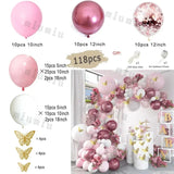 elvesmall  Retro Green Balloon Garland Arch Kit Wedding Birthday Balloons Decoration Party White Balloons For Baby Shower Decor Supplies
