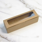 elvesmall  20Pcs DIY Paper Box with Window Macaron Gift Box Cake Packaging Box Dessert Transparent Cookie Boxes for Wedding Home Party