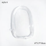 elvesmall Jewelry Organizer Transparent Storage Box Pouch Mystery Box Keychain Bag Storage Case Thicken Wallet Cute Doll Bag Organization
