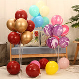 elvesmall 7tubes Wedding Table Balloon Stand Balloon Holder Support Table Floating Wedding Table Decoration Baby Shower Birthday Decor