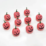 elvesmall Halloween Pumpkin Ornaments, Festive Atmosphere, Scene Decoration, Orange, Black, White, Green Pumpkin Ornaments