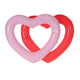 elvesmall 90 INS Hot Inflatable Sweet Heart Swimming Rings laps Giant Pool party Lifebuoy Float Mattress Swimming Circle Pink Red