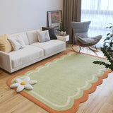 elvesmall  Modern Irregular Living Room Decoration Carpet Japanese Bedroom Bedside Plush Carpets Simple Study Coat Closet Fluffy Soft Rug