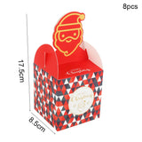 elvesmall Merry Christmas Paper Boxes Treat Boxes For Candy Cookie Apple Box Navidad New year Christmas Decoration Gift Box Bag Kerst noel