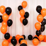 elvesmall 15pcs Halloween Balloon Orange Black Latex Confetti Balloons Halloween Party Decor Supplies Shop Bar Halloween Decoration Balls