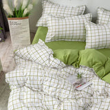 elvesmall Vintage Floral Duvet Cover Set No Filler with Flat Sheet Pillowcases Single Double Queen Size Girls Ins Korean New Bedding Kit